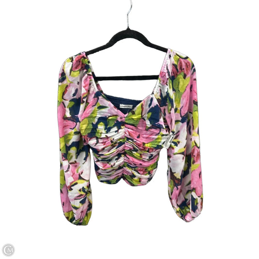 Top Long Sleeve By Abercrombie And Fitch In Multi-colored, Size: Xs