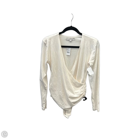 Bodysuit By Loft In Cream, Size: S