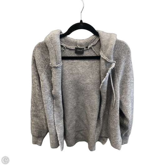Sweater Cardigan By Cyrus In Grey, Size: M