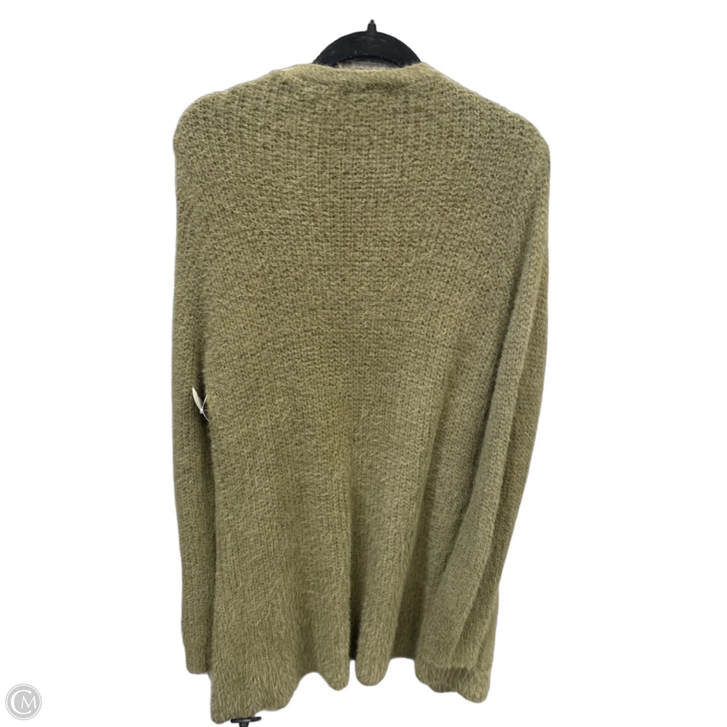 Sweater Cardigan By Miracle In Green, Size: M