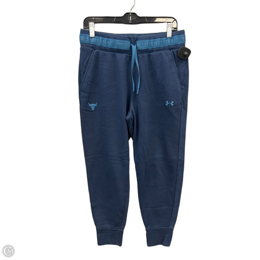 Athletic Pants By Under Armour In Blue, Size: M
