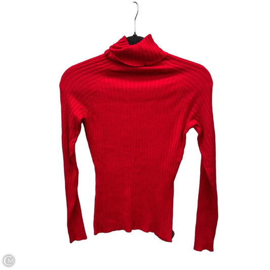 Top Long Sleeve By Inc In Red, Size: S