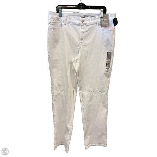 Jeans Straight By Falls Creek In White Denim, Size: 20