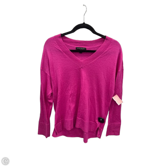 Top Long Sleeve By Banana Republic In Pink, Size: M