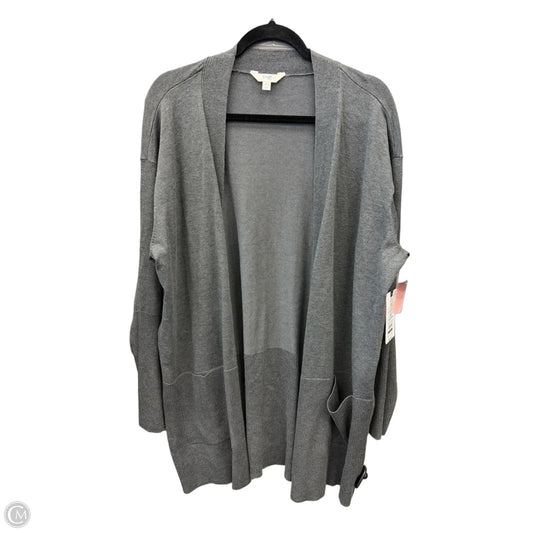 Cardigan By Terra & Sky In Grey, Size: 3x