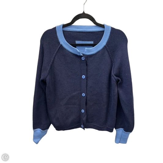 Sweater Cardigan By Cmf In Blue, Size: M