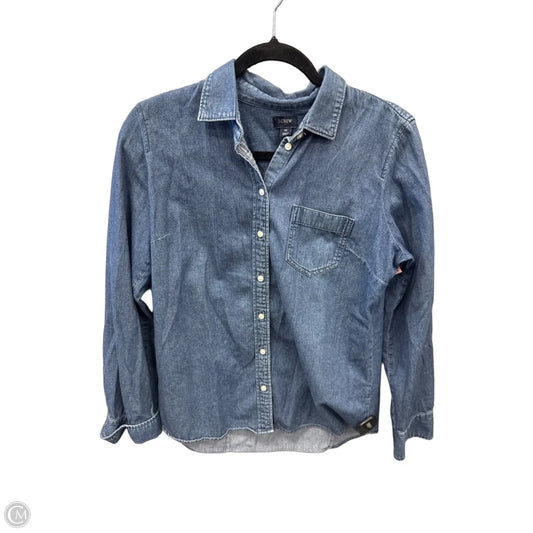 Top Long Sleeve By J. Crew In Blue, Size: M