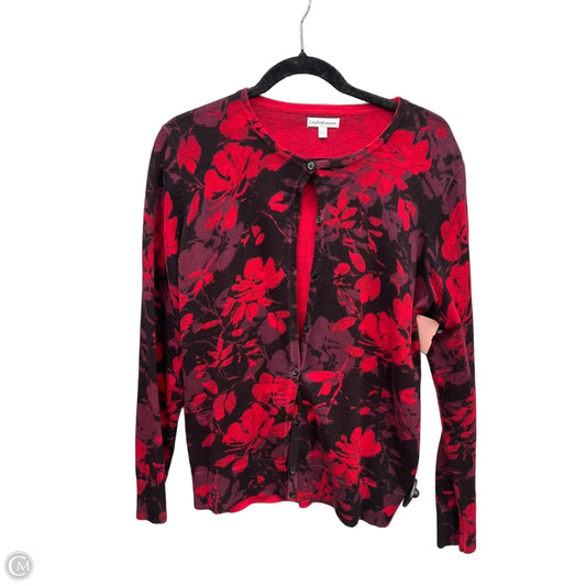 Cardigan By Croft And Barrow In Red, Size: L