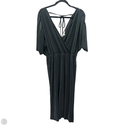 Dress Casual Midi By Clothes Mentor In Black, Size: L