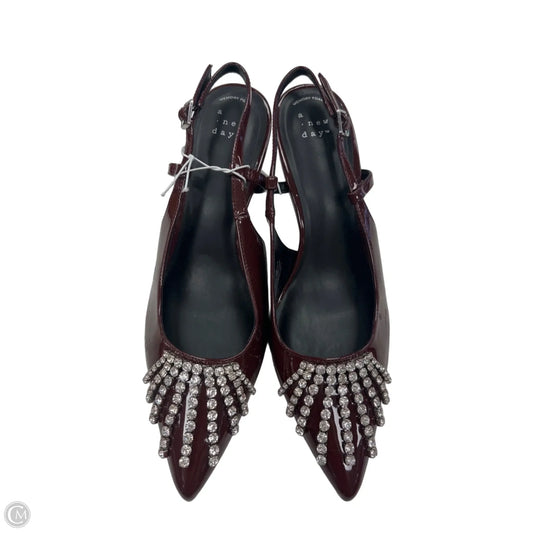 Shoes Heels Kitten By A New Day In Red, Size: 9