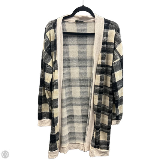 Cardigan By Heimish Usa In Plaid Pattern, Size: 1x
