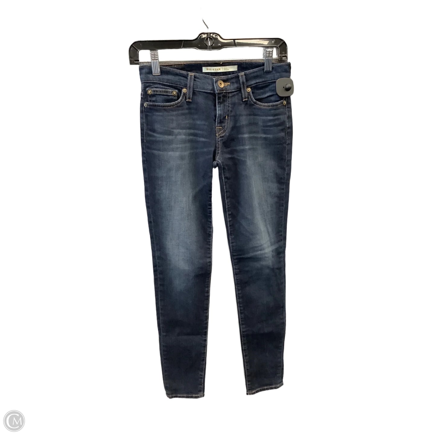 Jeans Skinny By Big Star In Blue Denim, Size: 2
