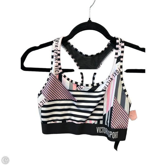 Athletic Bra By Victorias Secret In Black & White, Size: M