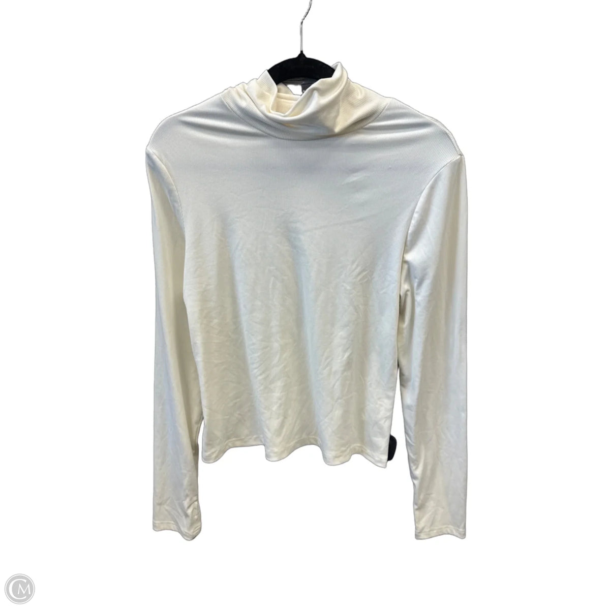 Top Long Sleeve Basic By Shein In Cream, Size: 2x
