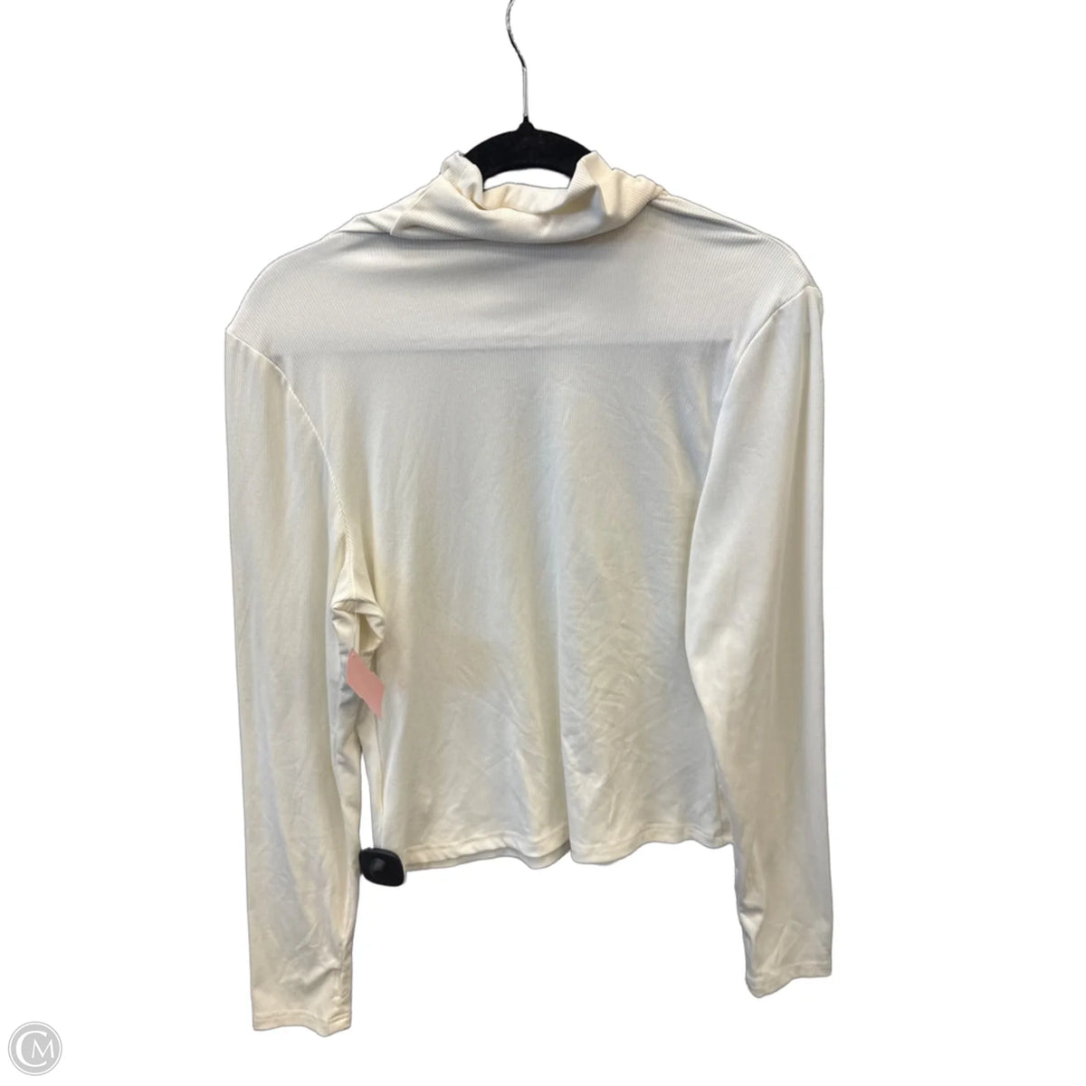 Top Long Sleeve Basic By Shein In Cream, Size: 2x