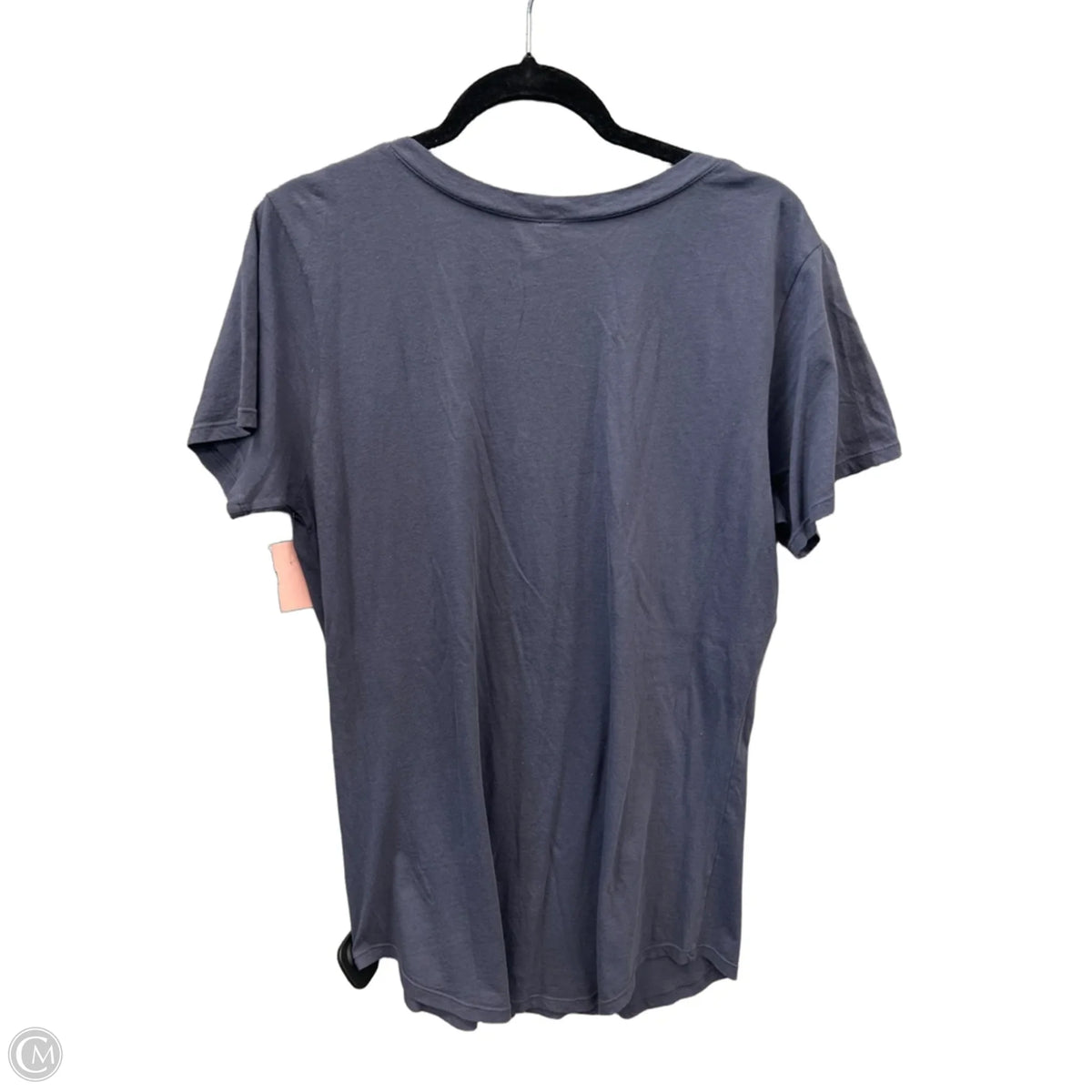 Top Short Sleeve Basic By Bobi In Blue, Size: L