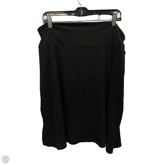 Skirt Midi By Faded Glory In Black, Size: 16