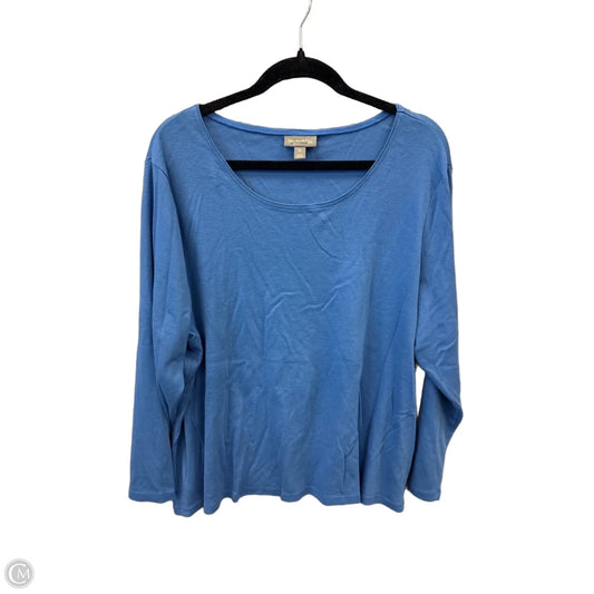 Top Long Sleeve Basic By Style And Company In Blue, Size: 3x