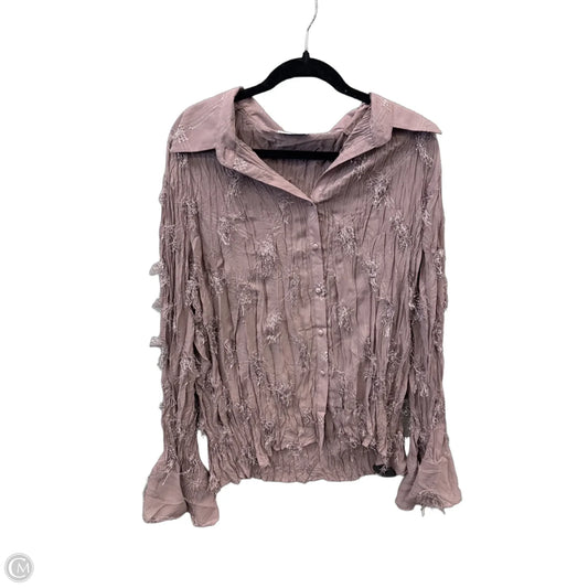 Top Long Sleeve By Clothes Mentor In Purple, Size: 3x