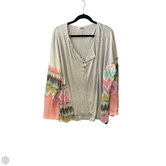 Top Long Sleeve By Haptics In Multi-colored, Size: 3x
