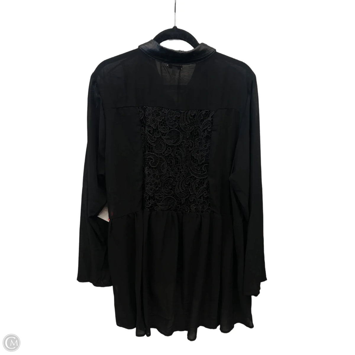 Top Long Sleeve By Bongo In Black, Size: 2x