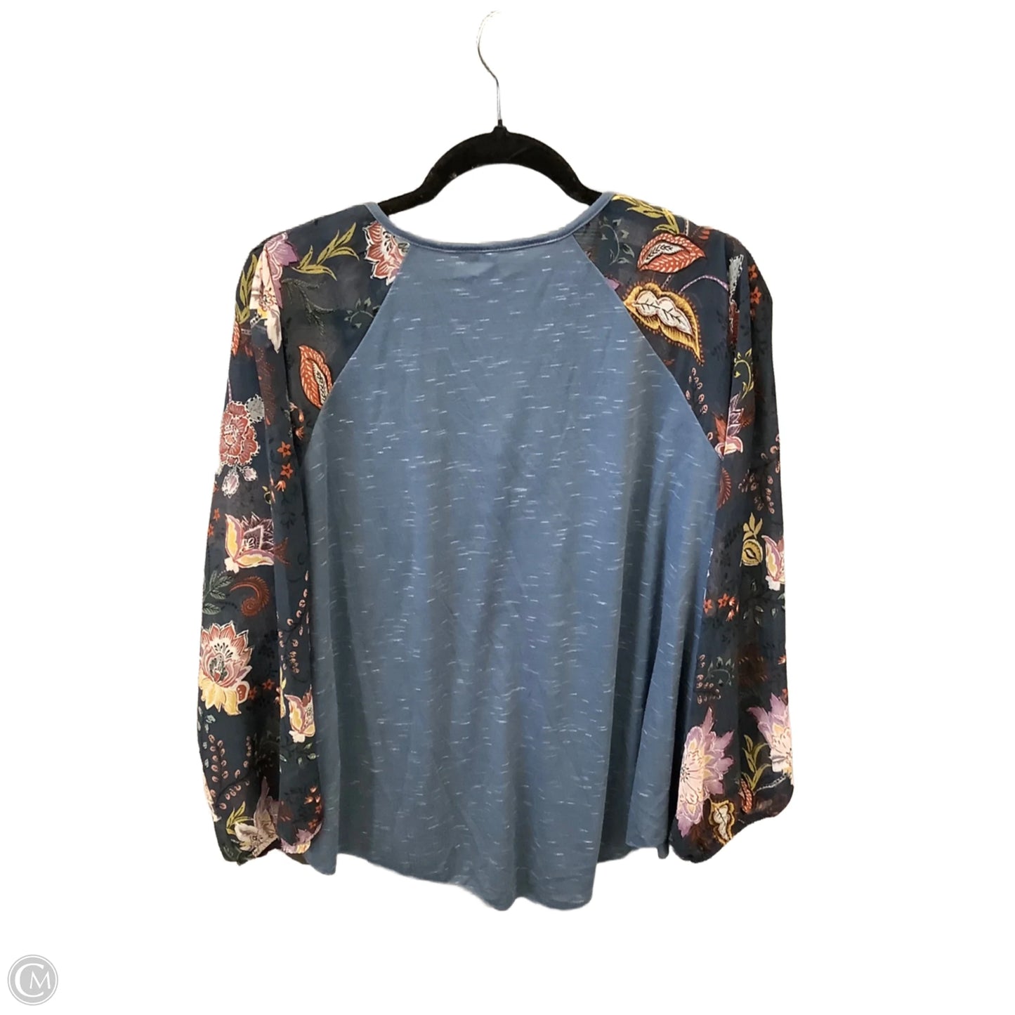 Top Long Sleeve By Cato In Blue, Size: 2x