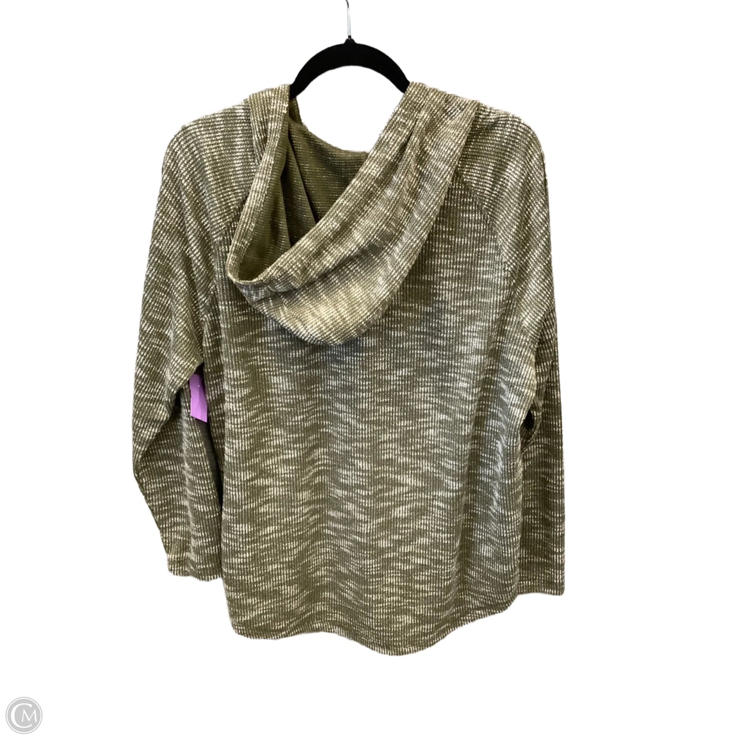 Sweatshirt Hoodie By Clothes Mentor In Green, Size: 2x