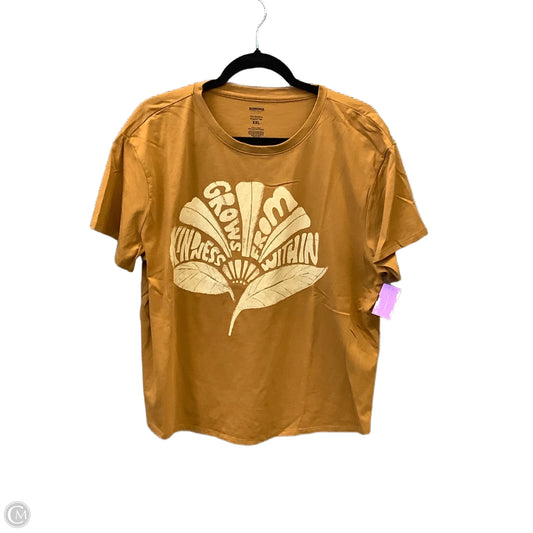 Top Short Sleeve By Sonoma In Orange, Size: Xxl