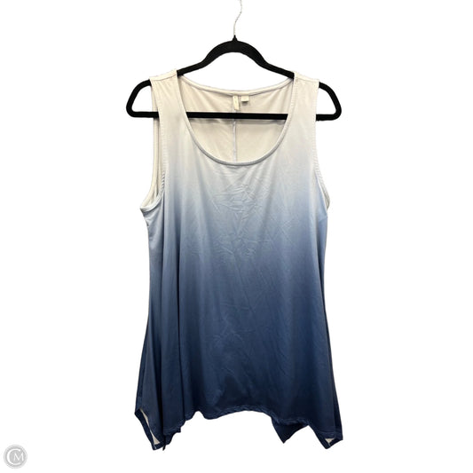 Top Sleeveless By Cato In Blue, Size: L