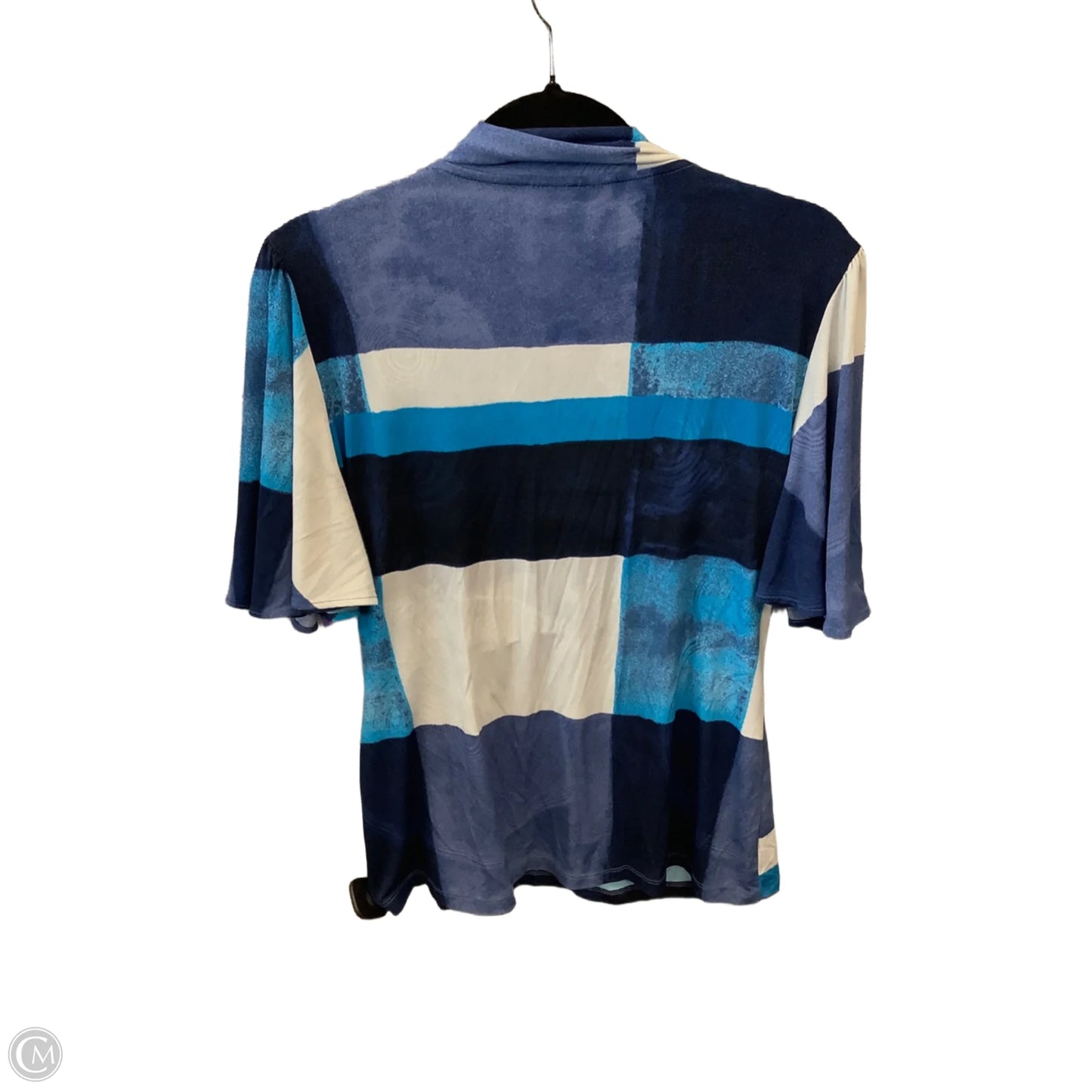 Top Short Sleeve By Dkny In Blue, Size: Xl