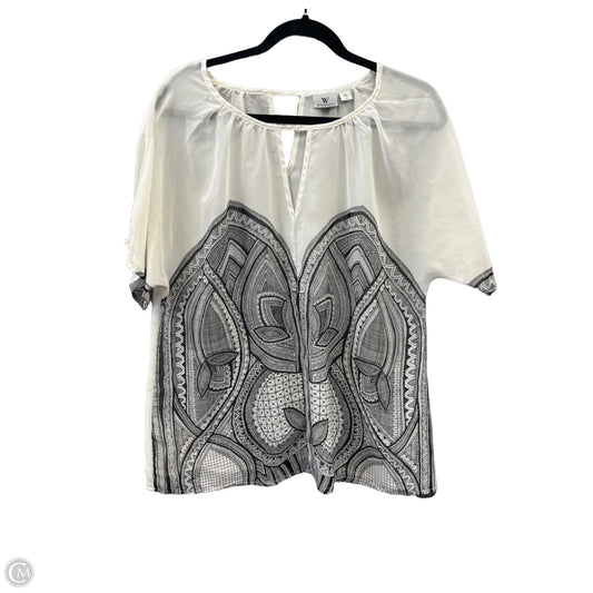 Top Short Sleeve By Worthington In White, Size: Xl