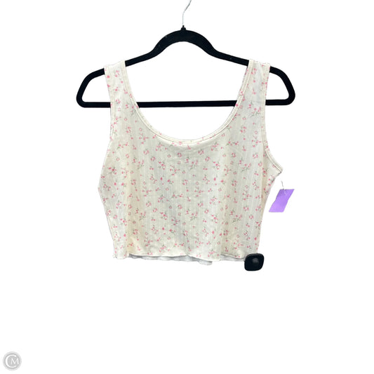 Top Sleeveless By Clothes Mentor In Yellow, Size: L