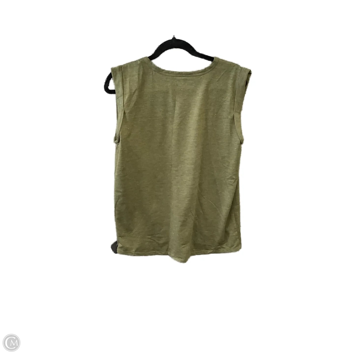 Top Sleeveless By Loft In Green, Size: M