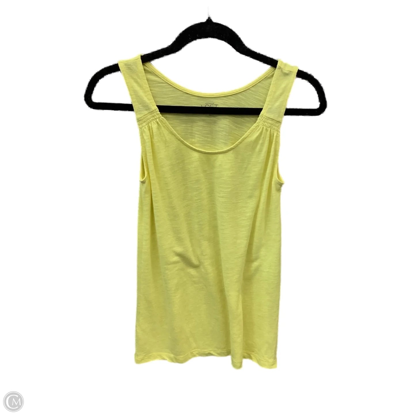 Top Sleeveless By Loft In Yellow, Size: Xs