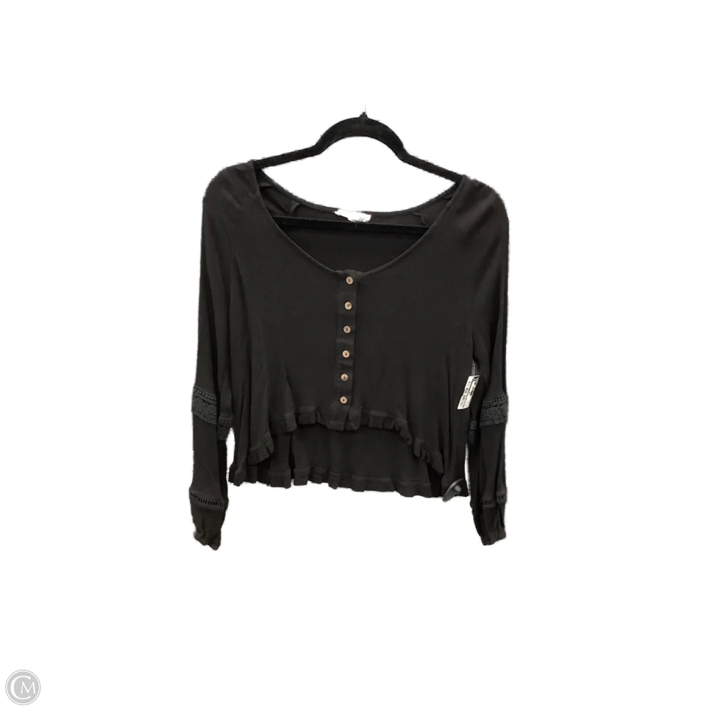 Top Long Sleeve By Newbury Kustom In Black, Size: M
