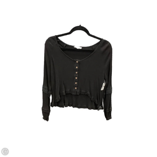 Top Long Sleeve By Newbury Kustom In Black, Size: M