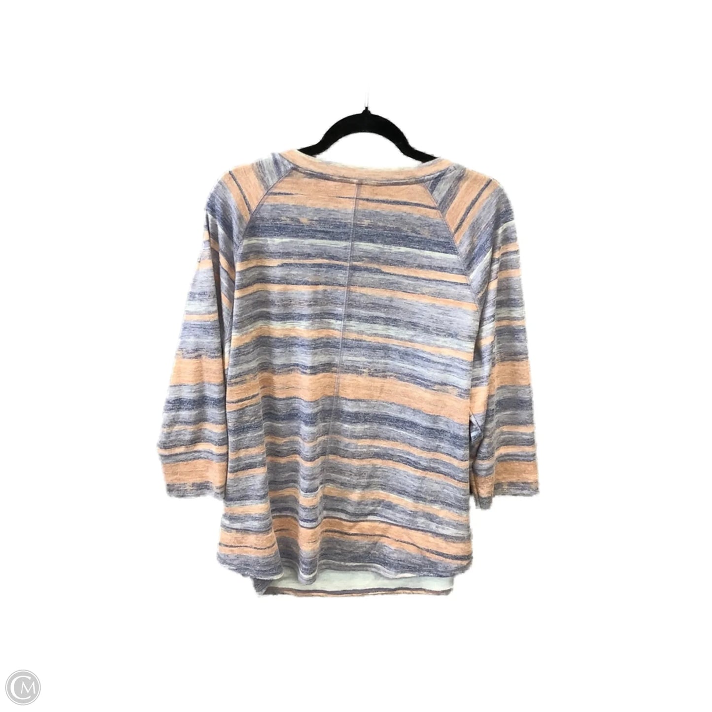 Top 3/4 Sleeve By Cj Banks In Striped Pattern, Size: 2x