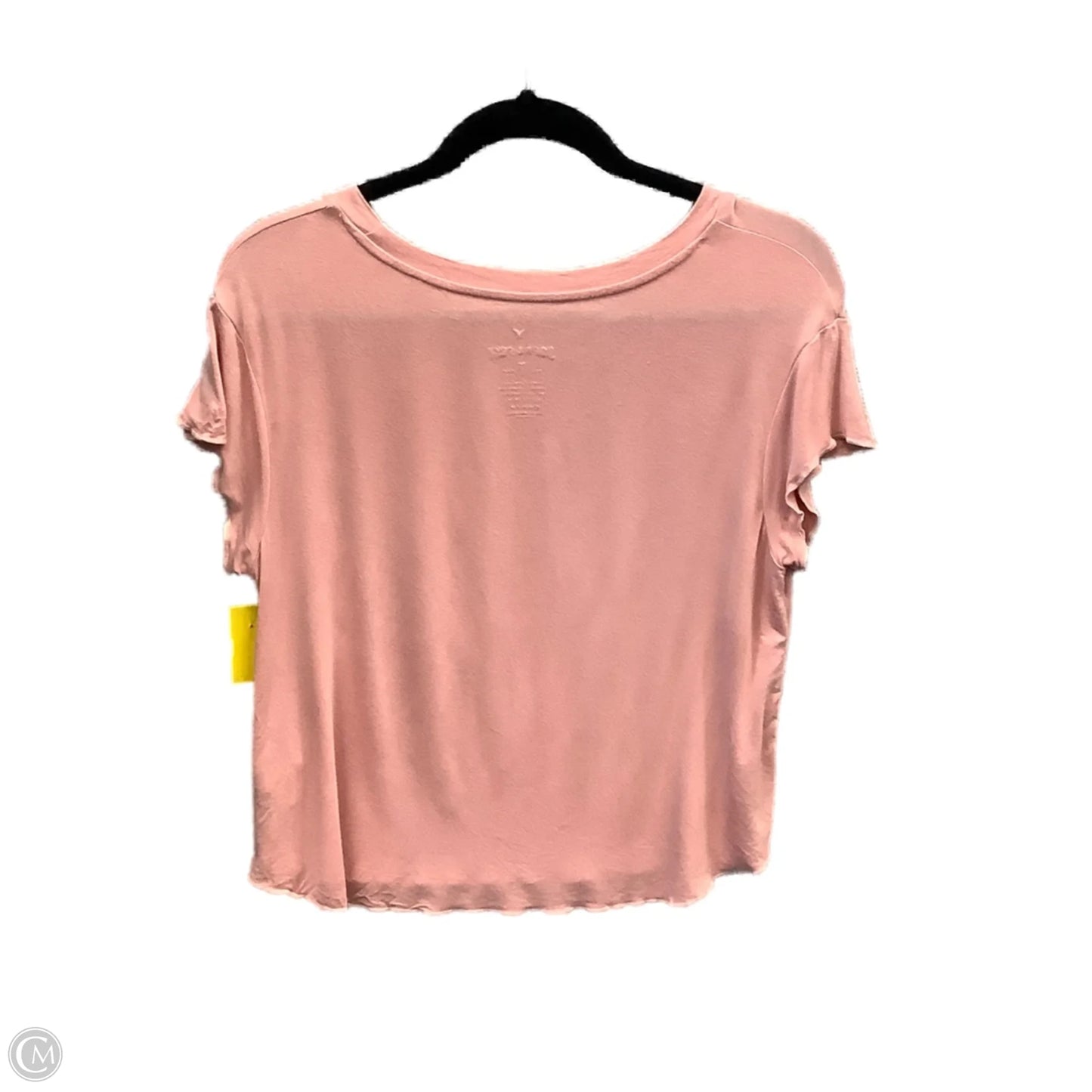 Top Short Sleeve By American Eagle In Pink, Size: Xs