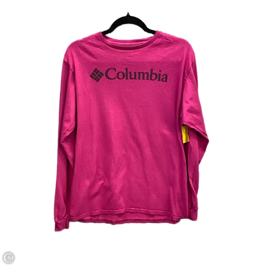 Top Long Sleeve By Columbia In Pink, Size: M