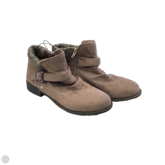 Boots Ankle Flats By Falls Creek In Brown, Size: 10