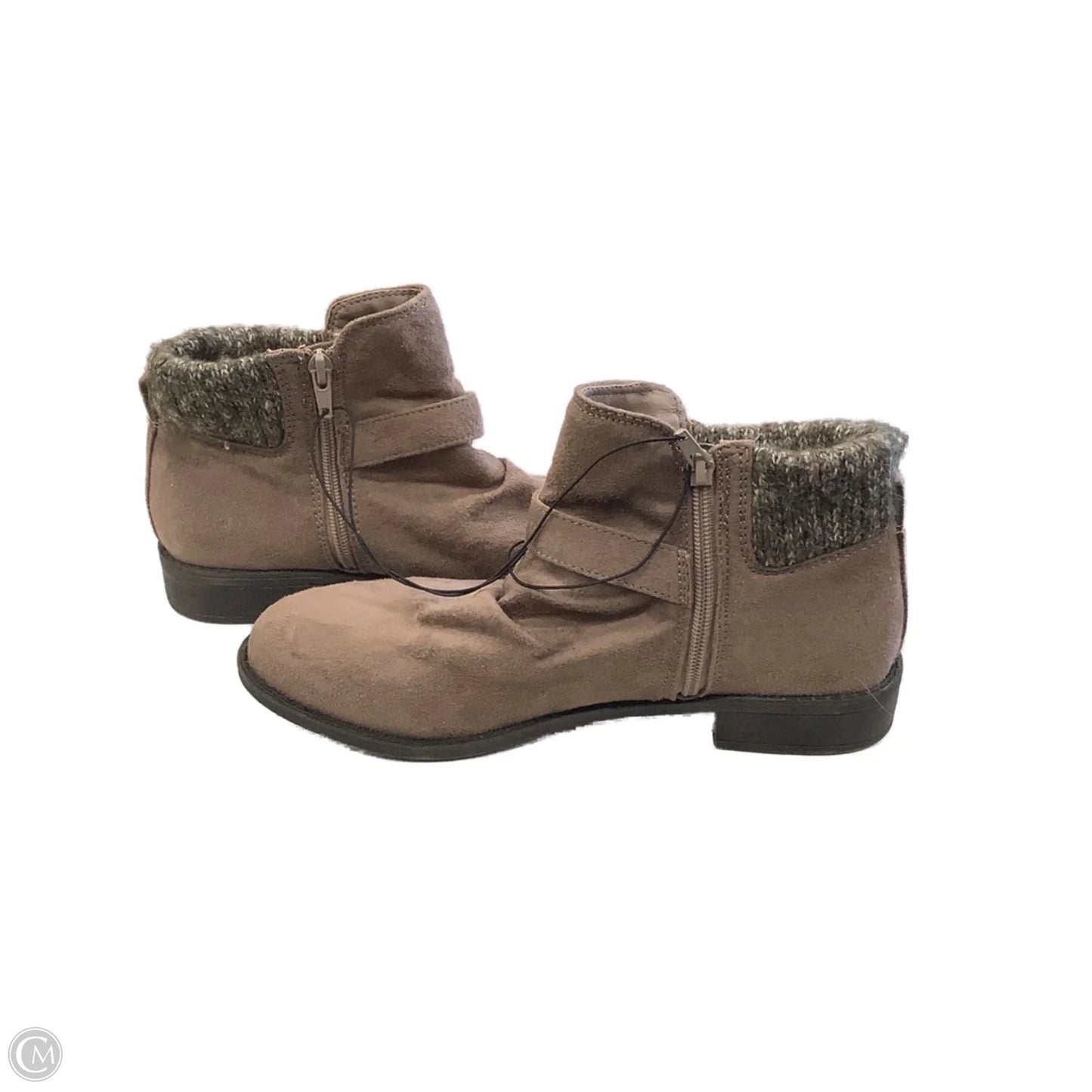 Boots Ankle Flats By Falls Creek In Brown, Size: 10