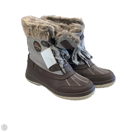 Boots Snow By Clothes Mentor In Brown, Size: 10