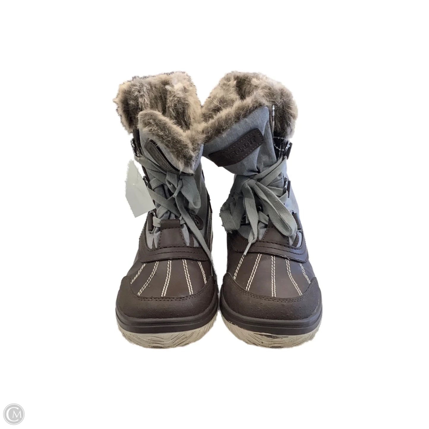 Boots Snow By Clothes Mentor In Brown, Size: 10