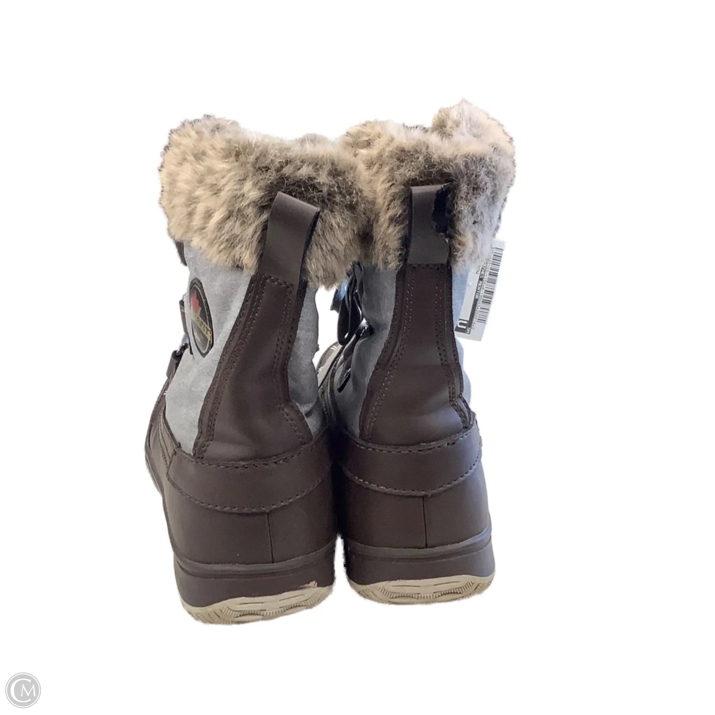 Boots Snow By Clothes Mentor In Brown, Size: 10