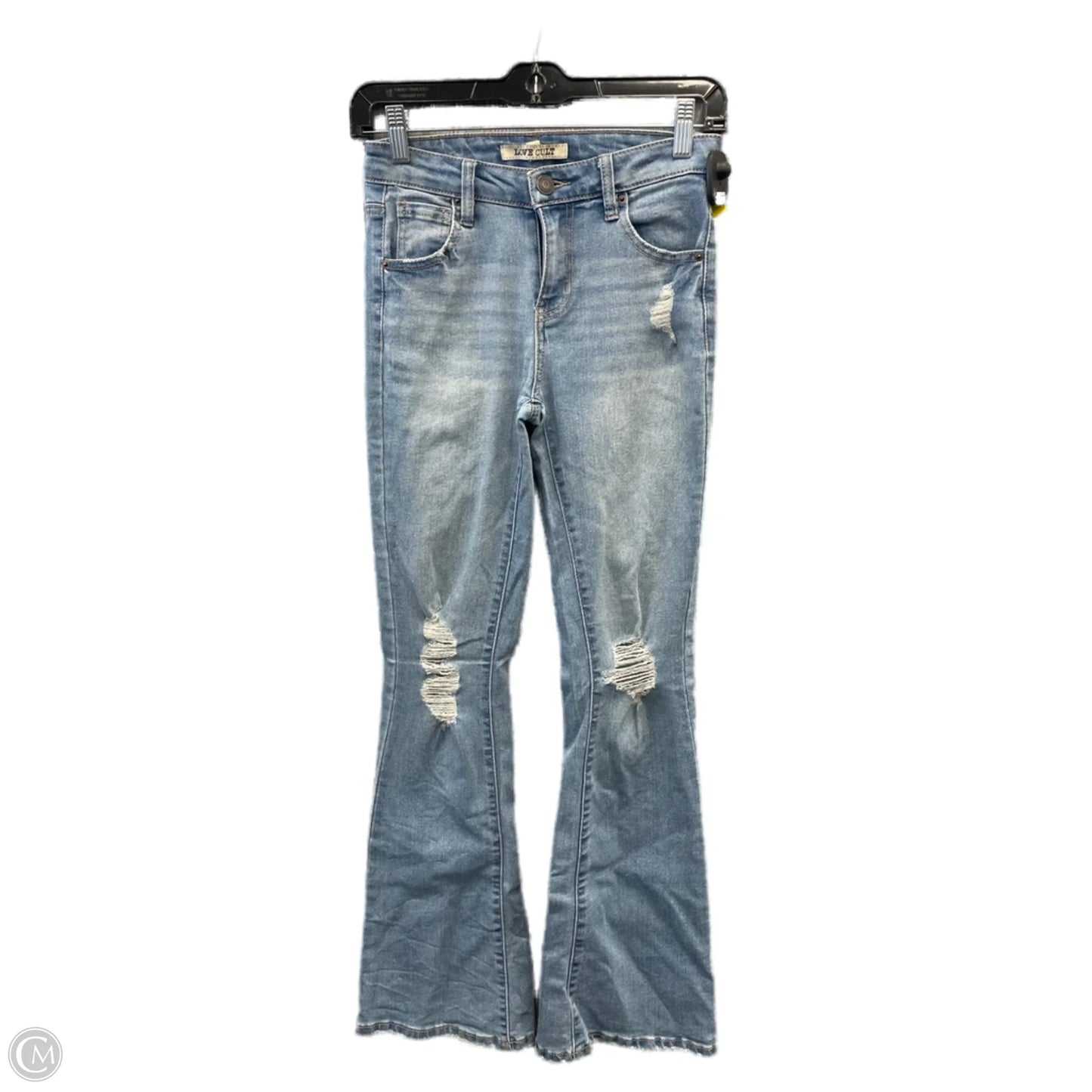 Jeans Boot Cut By Love Culture In Blue Denim, Size: 0