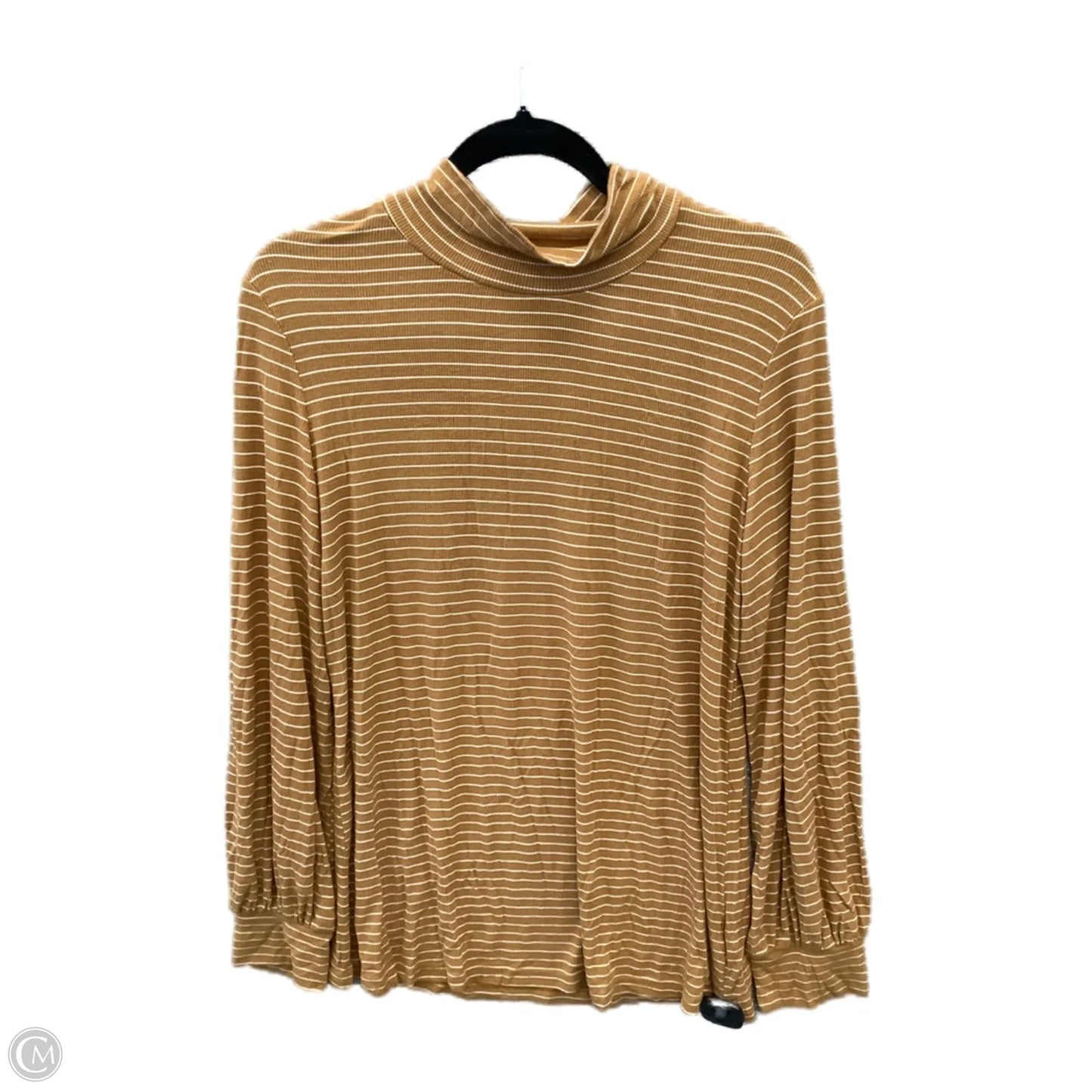 Top Long Sleeve By Weekend Provisions In Striped Pattern, Size: M