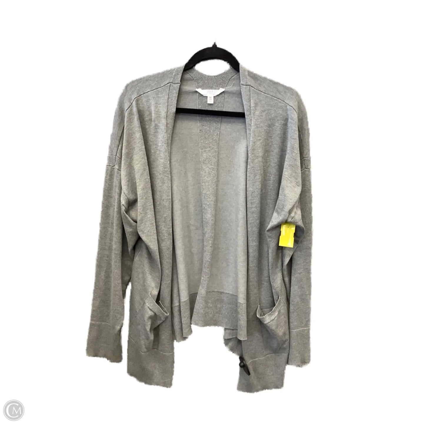 Sweater Cardigan By Time And Tru In Grey, Size: Xxl