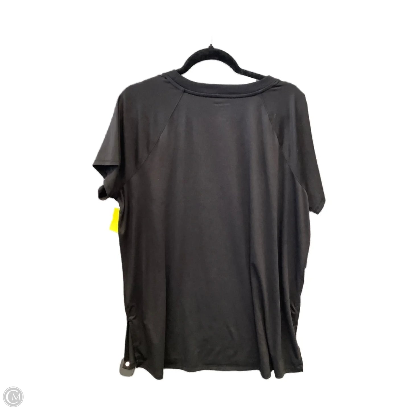 Athletic Top Short Sleeve By Tek Gear In Black, Size: Xxl