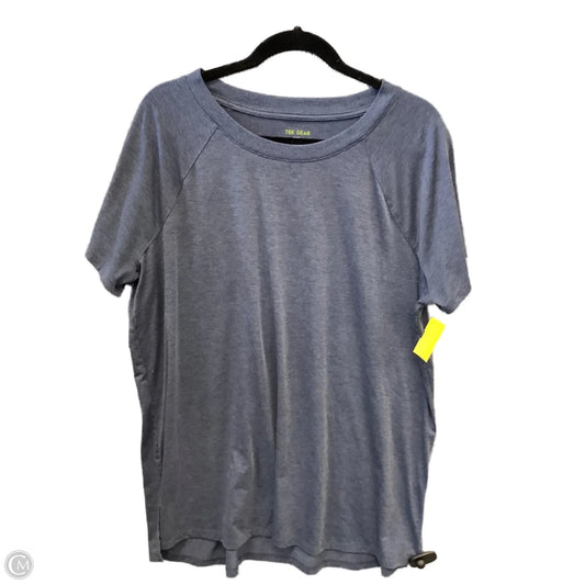 Athletic Top Short Sleeve By Tek Gear In Blue, Size: Xxl