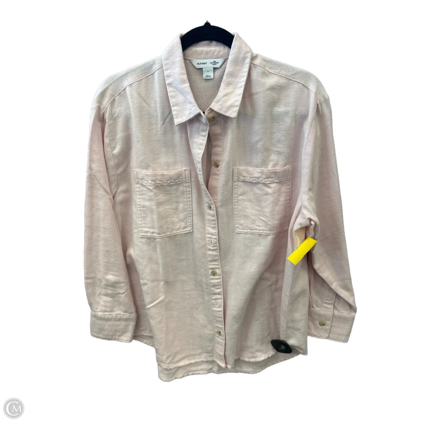Top Long Sleeve By Mark Fisher In Pink, Size: L